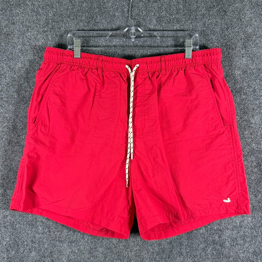 Southern Marsh Mens XL Red Swim Trunks Board Shorts Lined Quick Dry Nylon Beach
